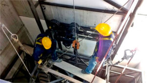 Trabajadores en obra